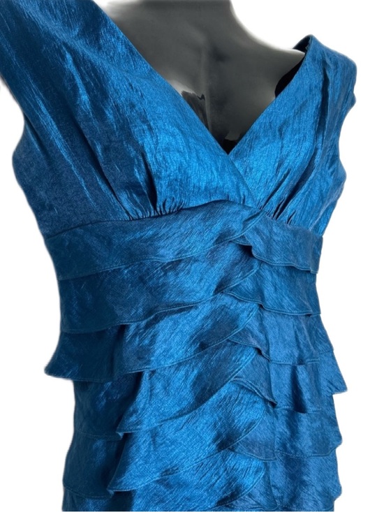 London Style Dresses & Skirts - London Style Iridescent Blue Layered Mini Dress NWOT (MRSP$109)